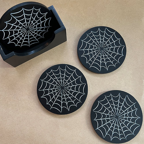 Spiderweb coaster set